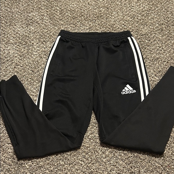 Adidas Black Striped Joggers - size small - Picture 2 of 5